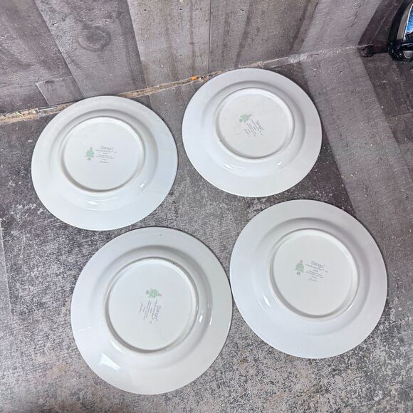4 Sango Home For Christmas Salad/Dessert Plates lot - Picture 8 of 9